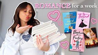 Reading romance books for a week  reading vlog