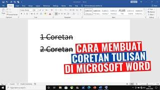 Cara Membuat Coretan Tulisan Pada Microsoft Word