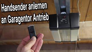 Hörmann Handsender  Fernbedienung neu anlernen an Hörmann Garagentor Antrieb