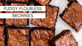 FUDGY Flourless Brownies Gluten Free