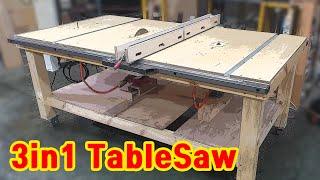 Make a Tablesaw 3in1  Router table  jigsaw table