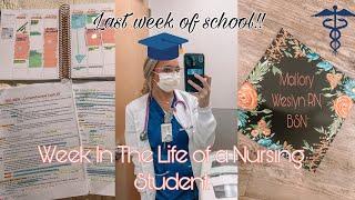 WEEK IN THE LIFE OF A NURSING STUDENT  Last Week of School