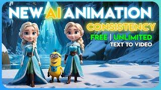 NEW AI Animation  Consistent Character  Free & Unlimited  Text to Video