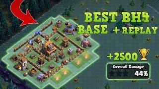 Builder Hall 4 Base 2023  BH4 Builder Base + Defense Replay  Anti 2 Star Base  Clash of Clans