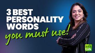 3 Best Personality Adjectives to Describe People #shorts Learn new English vocabulary words