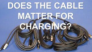 Charging with USB C does the cable matter?