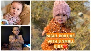 YOUNG MOM Night Routine With 3 Small Kids