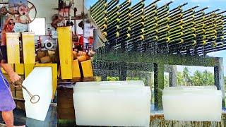 Bulk Ice maker - Ice Cube Block Generator - Giant Ice Factory Crusher - Ice Mass Production Business