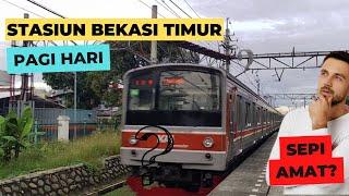 SUASANA STASIUN BEKASI TIMUR. KENAPA SEPI YA?