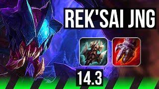 REKSAI vs RELL JNG  1000+ games 11313 Legendary  KR Master  14.3