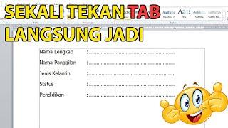 CARA OTOMATIS BIKIN TITIK LURUS DAN RAPI DI MS WORD