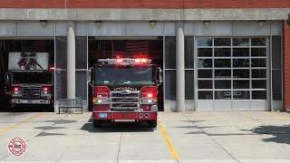 Springfield Fire Department Engine 1 & Truck 1 responding for an AFA