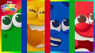 Red Blue Yellow & Green  FULL EPISODE Compilation  Kids Learn Colours  Colourblocks