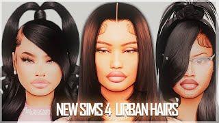 New Sims 4 CC Hair Releases  Sims 4 CC  Sims 4 Urban Hairs 