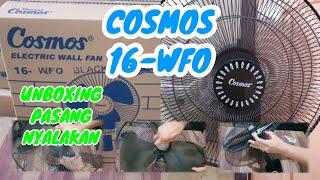 Unboxing Pasang Dan Nyalakan Kipas Angin Cosmos  dinding 16-WFO