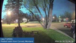 Fireball streaks across Montana sky