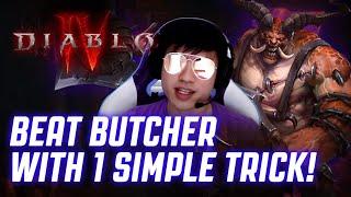 DIABLO 4 - HOW TO BEAT THE BUTCHER WITH 1 SIMPLE TRICK