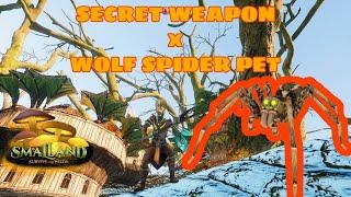 SECRET WEAPONSTINGER LANCE x TAMING WOLF SPIDER - SMALLAND SURVIVE THE WILDS Ep. 10