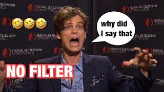 Matthew Gray Gubler having NO FILTER for 2 minutes straight