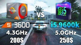 Ryzen 5 3600 OC vs i5 9600k OC Test in 9 Games