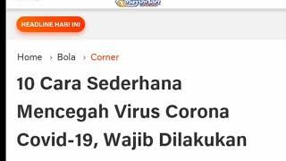 10 cara sederhana mencegah virus corona