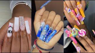 Baddie Acrylic Nails  *back to school*