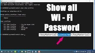 CMD   Find all Wi-Fi passwords with only 1 command  Windows 10  11  NETVN