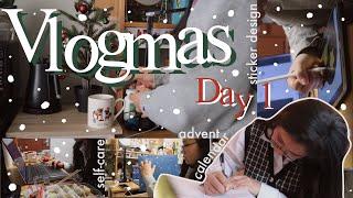  vlogmas day 1  college life @northeastern what i do on bad days etsy shop shtuff and more 