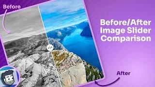 BeforeAfter Image Slider Comparison HTML CSS and JavaScript
