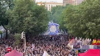 Ultras Sur apoyando a Real Madrid ante Manchester City en la Champions League