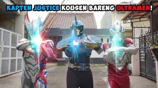 Ultramen Blazar jadi jahat Kapten Justice dan Ultraman Arc Menolong