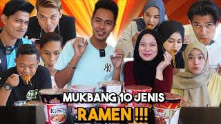 MUKBANG 10 JENIS RAMEN 10X PEDAS  MIMI TAK TAHAN KEPEDASANYA...