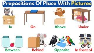 Preposition Prepositions Of Place In English  Basic Prepositions With Pictures