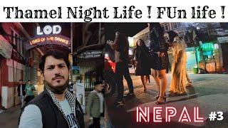 Crazy Night Life of Thamel Bazar  Kathmandu Nepal vlog 