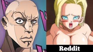 Dragon Ball Female Edition  Anime vs Reddit the rock reaction meme