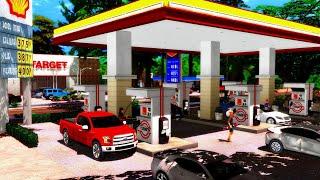 REALISTIC CONVENIENCE STOREGAS STATION in The Sims 4