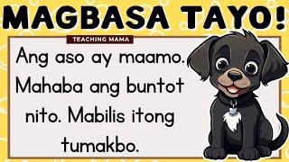 MAGBASA TAYO  PAGSASANAY SA PAGBASA NG TAGALOG  UNANG HAKBANG SA PAGBASA  TEACHING MAMA