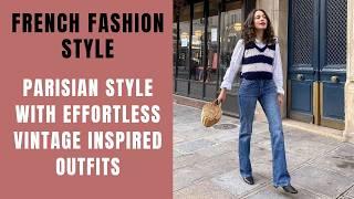 How to Wear Effortless Parisian Vintage Style  Vintage Parisian Outfits