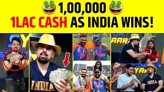 100000 CASH INDIA की फाइनल में जीत के बाद SUSHANT ने बांटे 1 LAC STUDIO में मना जश्न T20 WC 2024