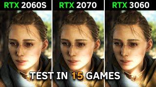 RTX 2060 SUPER vs RTX 2070 vs RTX 3060  Test In 15 Latest Games  2023