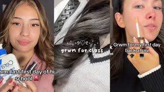 GRWM First Day Of School 2024 Tiktok Compilation 