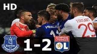 Everton vs Lyon 1-2 Highlights & Goals - Europa League 19 October 2017