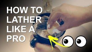 How to Lather a Shaving Soap in a Bowl or Mug - Hard Puck Lathering Tutorial