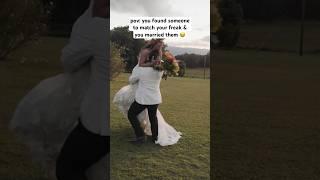 A perfect MATCH  #wedding #weddingday #relationshipgoals #couplegoals #shortsviral