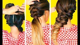  3 SUMMER HAIRSTYLES  EASY  MAKEUPWEARABLES  BRAIDS & UPDOS