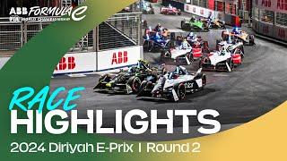 Racing under the lights  Diriyah E-Prix Round 2 Race Highlights