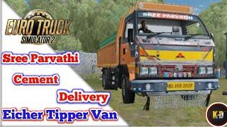 Ets2v1.31  Eicher Tipper Van Driving  Cement load Delivery  Enjoy the Ride 