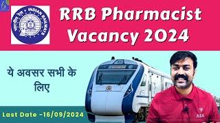 RRB Pharmacist Recruitment 2024  Railway Pharmacist 2024  Best Book For RRB Pharmacist Exam