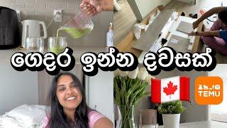 Mini Home Tour  Temu එක්ක ගෙදර වැඩ   Temu Haul Canada ️ #temu #canada #haul  Sinhala