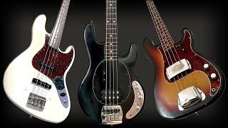 Fender Jazz Bass vs Precision vs Music Man StingRay